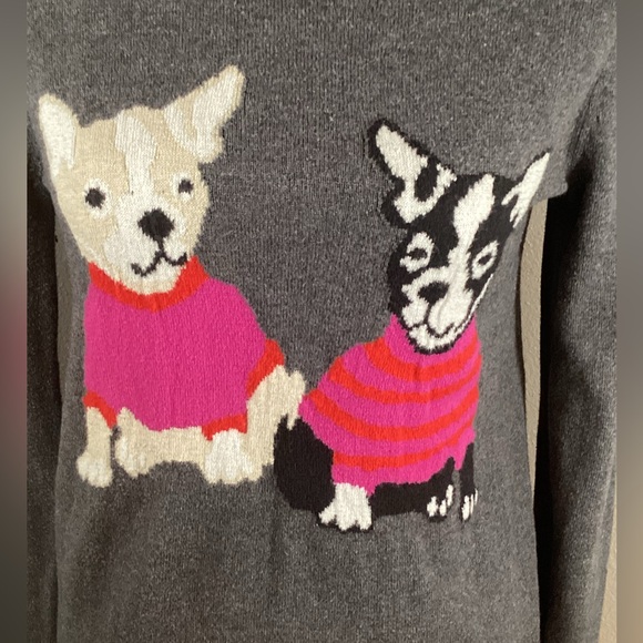 J. Crew French Bulldog Teddie Sweater Size Small - Picture 6 of 10